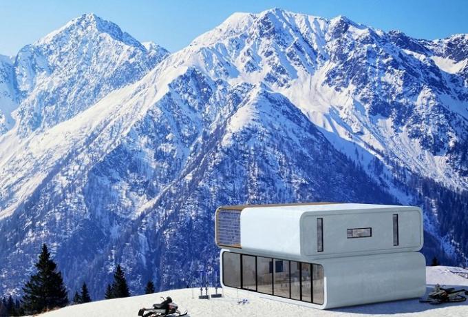 Coodo - modularni dom koji se može staviti na u planinama.
