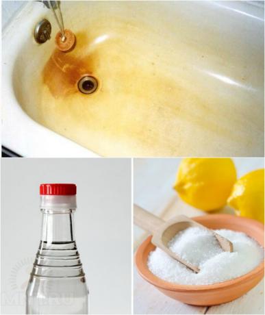 Učinkovit način za čišćenje kadu i umivaonik od pologa i hrđe.