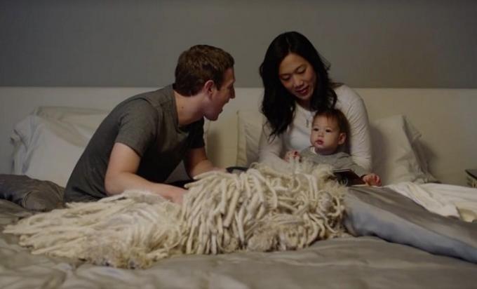 Mark Zuckerberg sa suprugom i kćeri