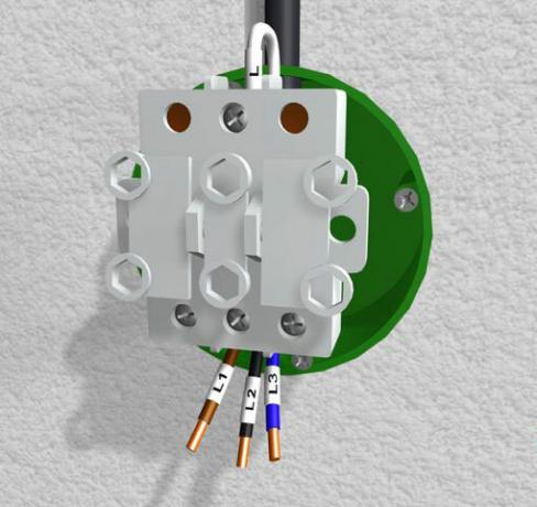 Slika 2: Priključite kabele za napajanje