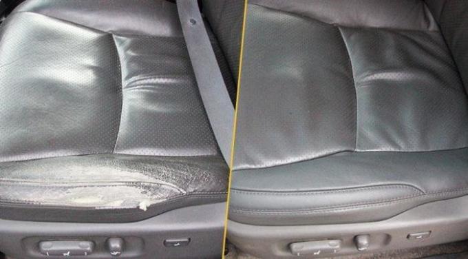 Male ogrebotine na kožnim sjedalima također može biti prikriven, ali ozbiljna oštećenja zahtijevaju skupe popravke. | Foto: amdplus.ru.