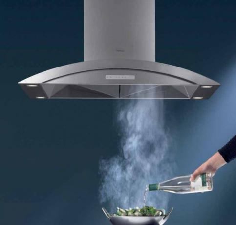 Kuhinjska napa omogućuje učinkovito pročišćavanje zraka.