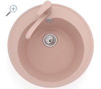 Kuhinjski sudoper od kamena POLYGRAN F, Rusija. Raspon boja uključuje više od deset sorti