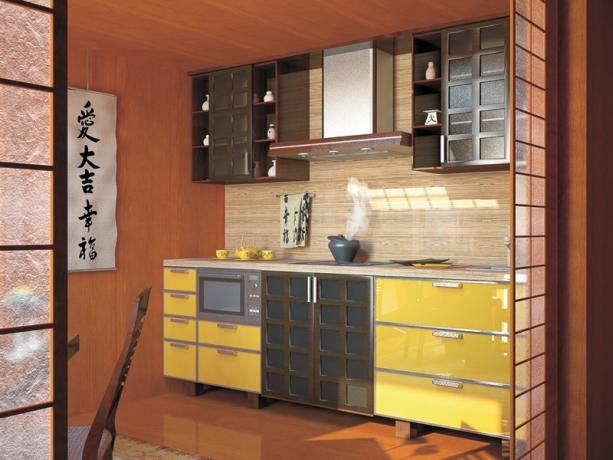 zavjese za kuhinju u japanskom stilu
