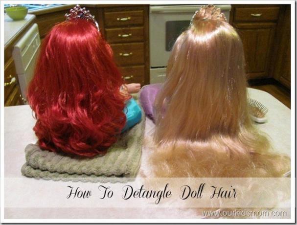 Kako razmrsiti kosu i lutka omiljene igračke natrag na prethodni oblik