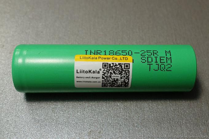 Visoka struja baterije Liitokala INR1865025R 20a