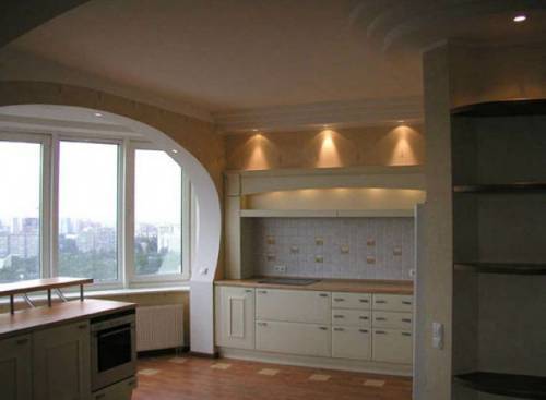 dizajn kuhinje 9 m2 s balkonom