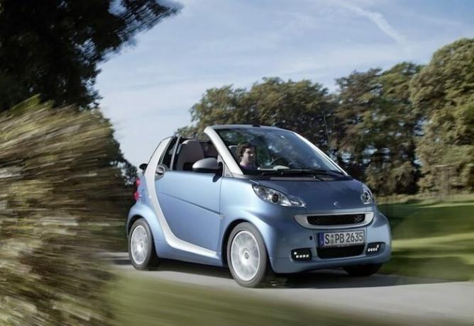Coupe i Cabrio Smart ForTwo malo pogodna za izlete u supermarketu. | Foto: cheatsheet.com.