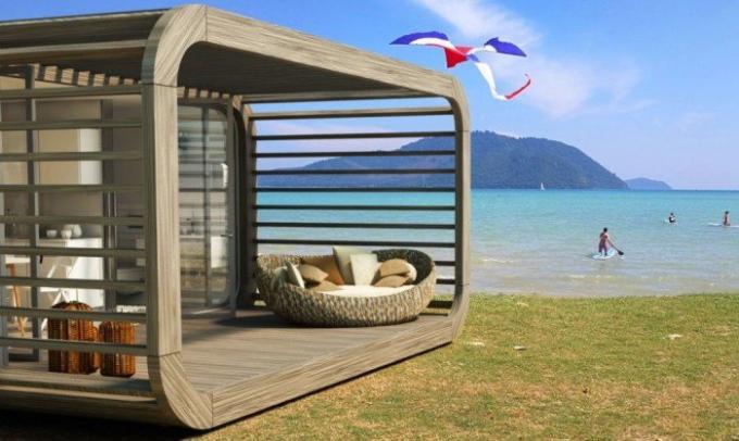 Coodo - modularni dom koji možete staviti na plaži.