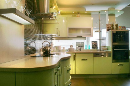 Kuhinja od pistacija (57 fotografija), sjena od pistacije, zelena boja u unutrašnjosti kuhinje, DIY dizajn: upute, foto i video priručnici, cijena