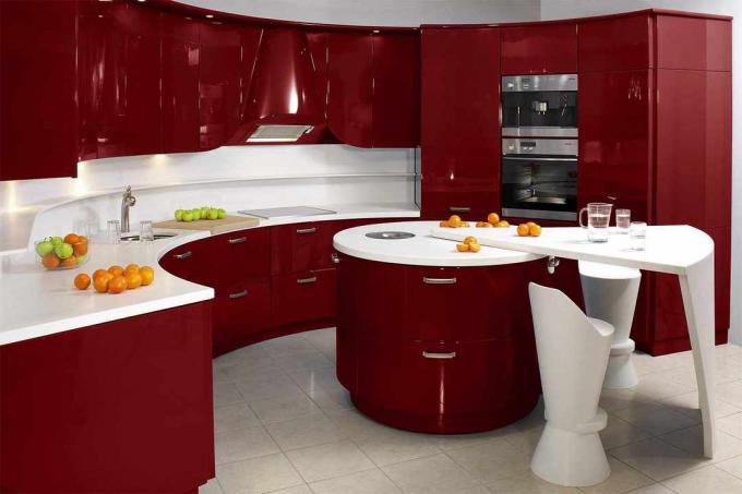 Crveno-bijela kuhinja (51 fotografija): video upute za uređenje kuhinjskog prostora vlastitim rukama, fotografija i cijena