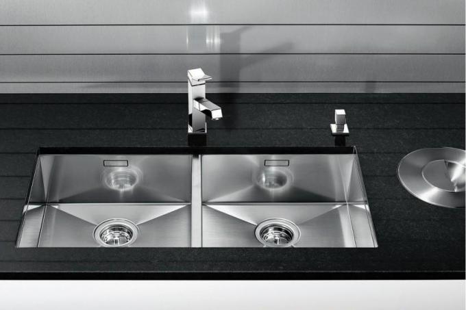 Blanco kuhinjski sudoperi (39 fotografija): video upute za odabir vlastitim rukama, značajke kuhinjskih sudopera od umjetnog kamena, cijena, fotografija