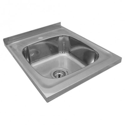 Stropni sudoper izrađen od nehrđajućeg čelika najjednostavnija je vrsta ovih proizvoda.