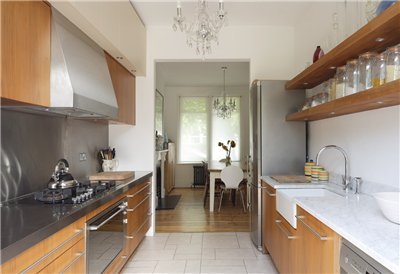 Dugačka uska kuhinja - izgled (41 fotografija) ugodnog prostora
