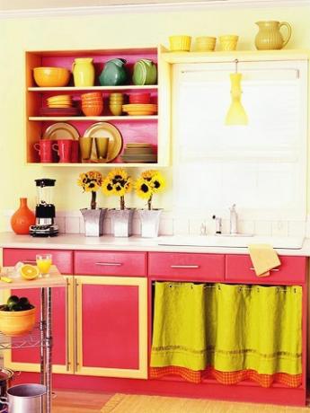 Kuhinja koja se igra svijetlim bojama - nevjerojatno!